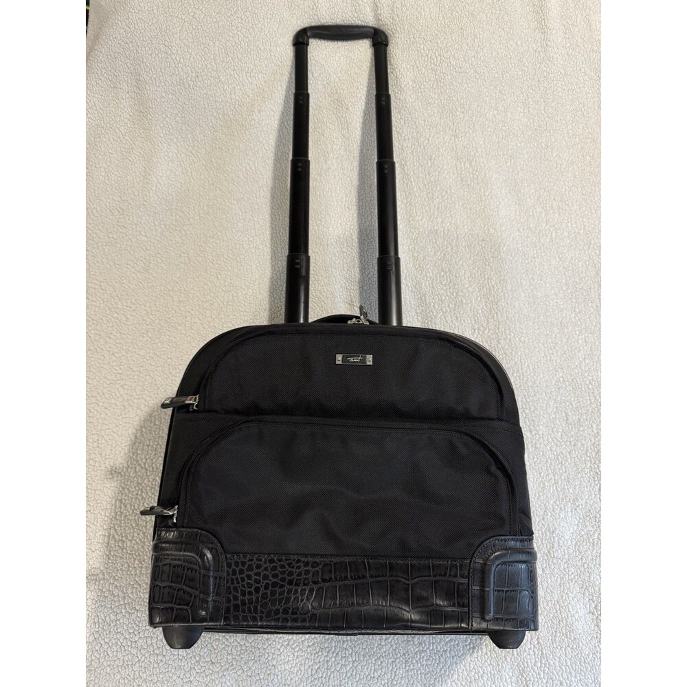 TUMI Georgetown Black Ballistic Nylon 2 wheel Carry On Under Seat Business Case